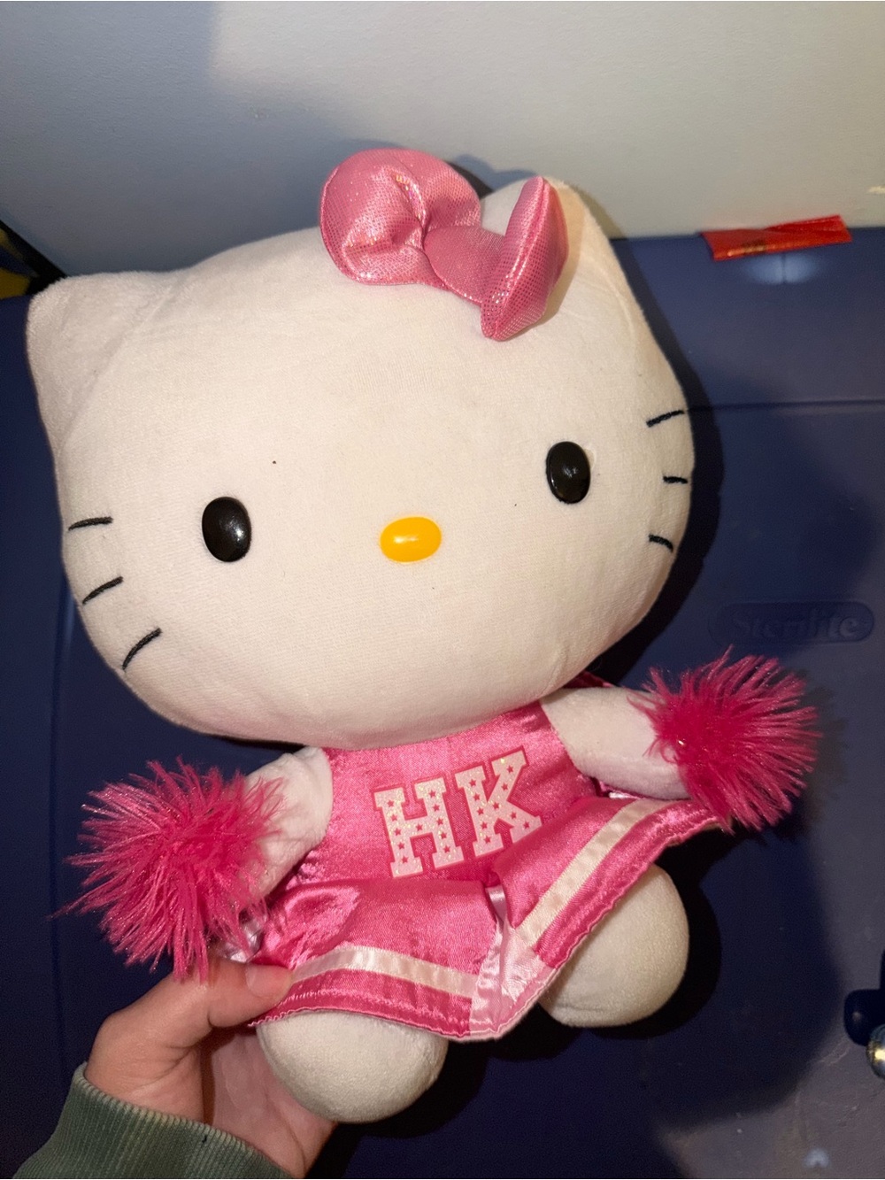Sanrio Hello Kitty Pink Cheerleader Plush with Pom-Poms